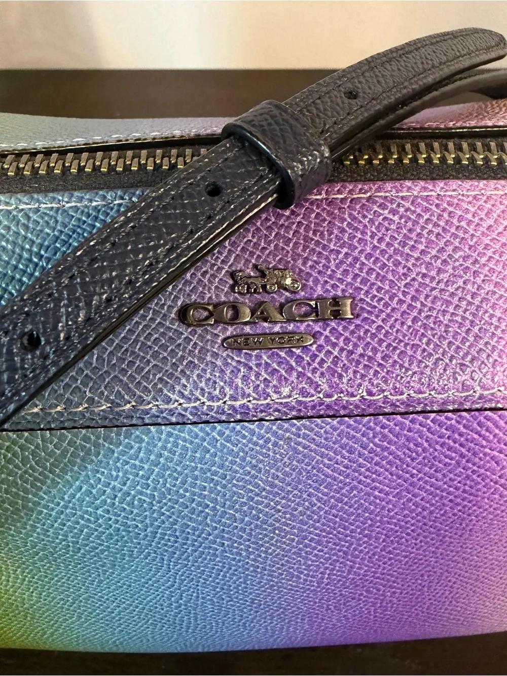 Coach Bennett Rainbow Ombré Leather Crossbody Bag